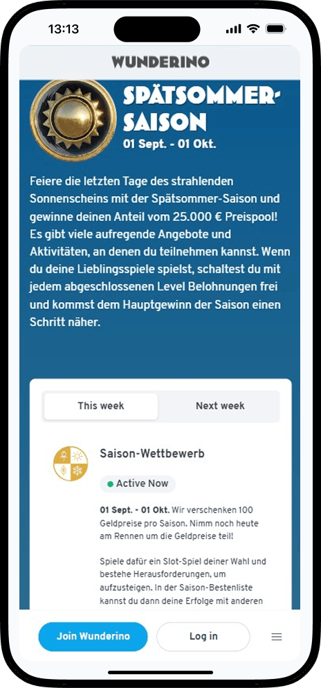 Wunderino Aktionen